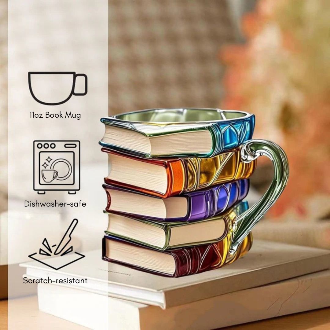 Handmade 3D book mug - Original