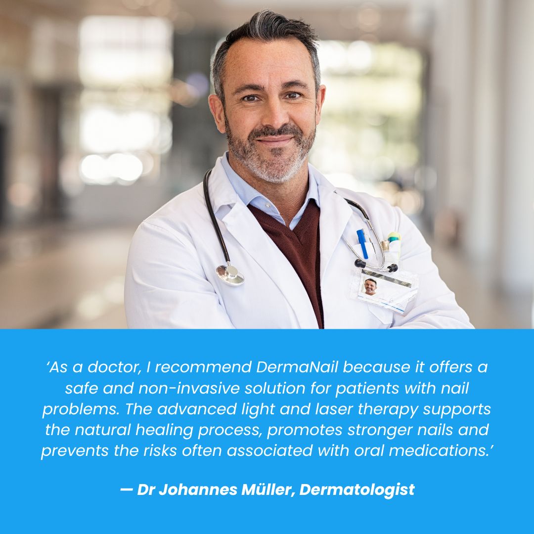 DermaNail – Patented nail fungus therapy – for healthy nails within 4 weeks Success